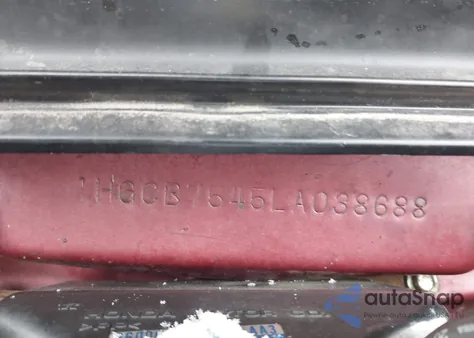 1990 Honda Accord Dx/Lx из США, поврежденный, VIN 1HGCB7545LA038688